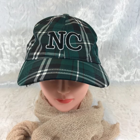 Accessories - Emerald Isle NC fitted baseball Hat Plaid
